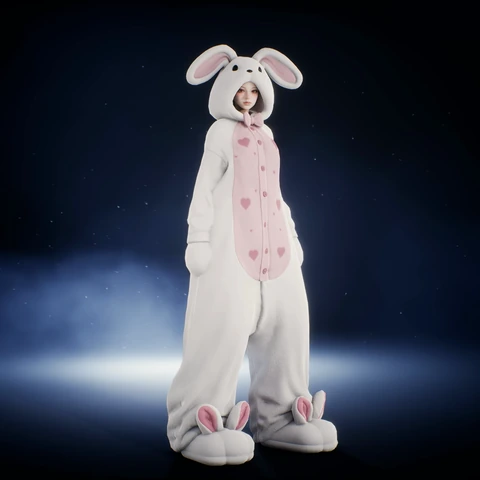 Cozy Bunny Suit, front view