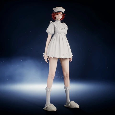 Cozy Cloud Pajamas, front view