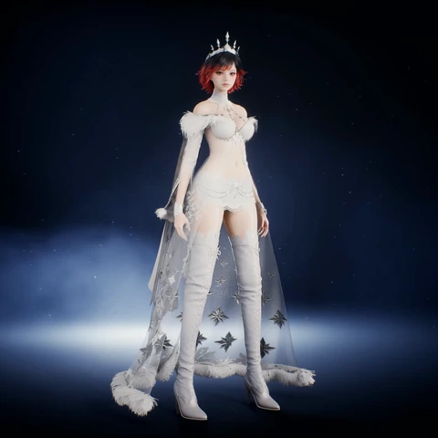 Frost Flower Lace, front view
