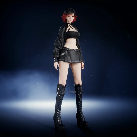 Leather Crop Fit, front view