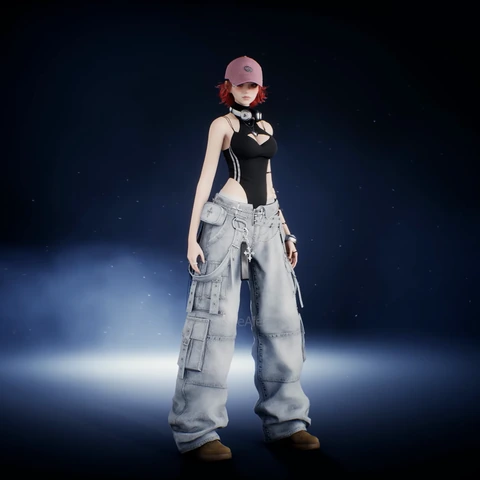 Loose-Fit Streetwear, front view