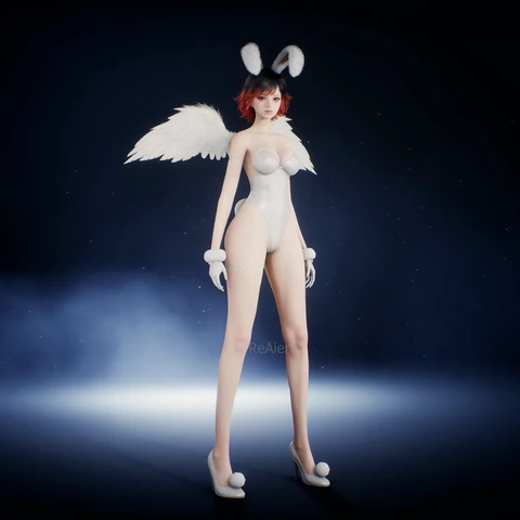 Modern Bunny Suit, front view