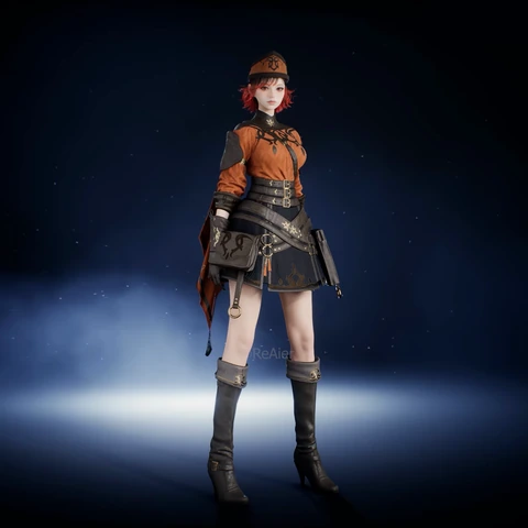 Scarlet Forest Sentry, front view