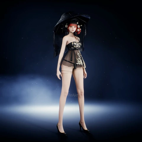 Shadow Moon Hanbok, front view