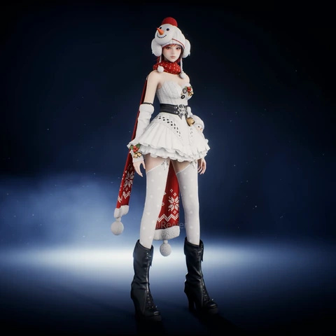 Snowy Holiday, front view